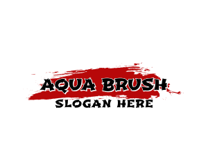 Brush Asian Wordmark logo design