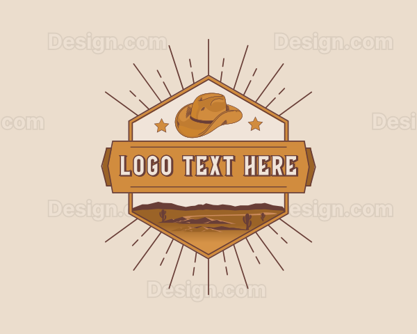 Wild West Cowboy Hat Logo