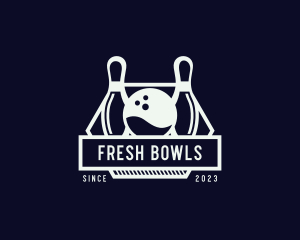 Bowling League Tournament logo design