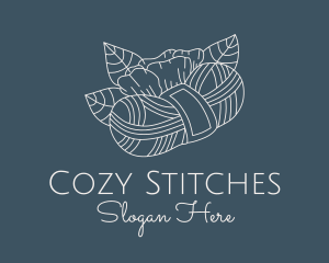 Crochet Knitting Yarn  logo design