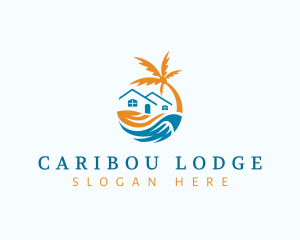 Tropical Beach House logo design