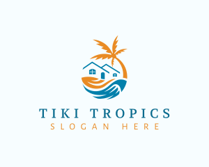 Tropical Beach House logo design