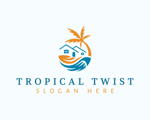 Tropical Beach House logo design