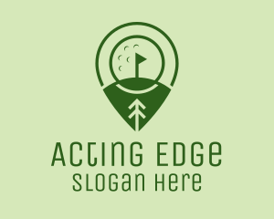 Golf Course Location  logo design