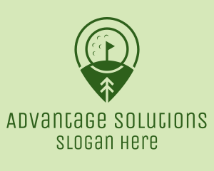 Golf Course Location  logo design