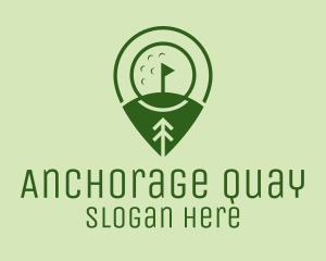 Golf Course Location  logo design