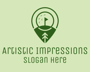 Golf Course Location  logo design