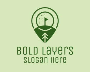 Golf Course Location  logo design