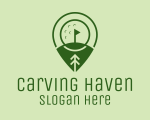 Golf Course Location  logo design