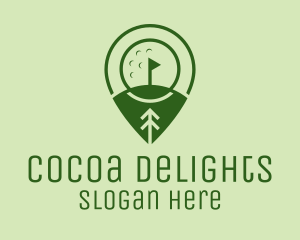 Golf Course Location  logo design