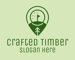 Golf Course Location  logo design