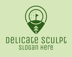 Golf Course Location  logo design