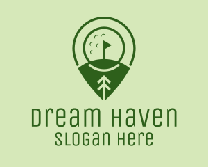 Golf Course Location  logo design