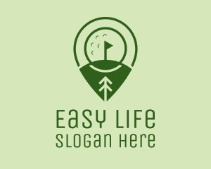 Golf Course Location  logo design