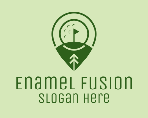 Golf Course Location  logo design