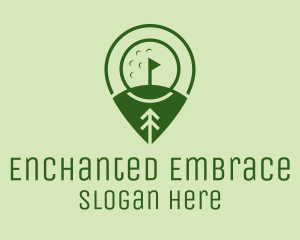 Golf Course Location  logo design