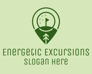 Golf Course Location  logo design