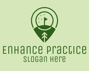 Golf Course Location  logo design