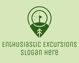 Golf Course Location  logo design