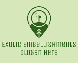 Golf Course Location  logo design