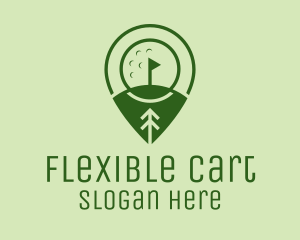 Golf Course Location  logo design