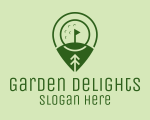 Golf Course Location  logo design