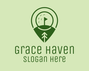 Golf Course Location  logo design