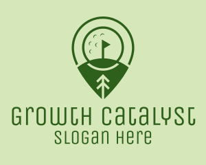 Golf Course Location  logo design