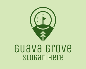 Golf Course Location  logo design