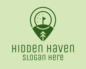 Golf Course Location  logo design