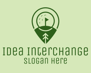 Golf Course Location  logo design