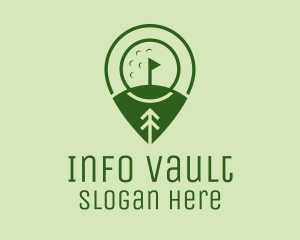 Golf Course Location  logo design