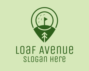 Golf Course Location  logo design