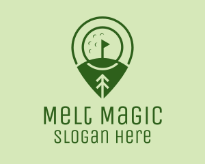 Golf Course Location  logo design