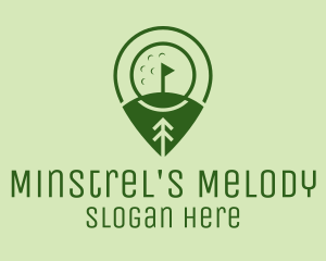 Golf Course Location  logo design