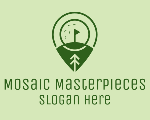 Golf Course Location  logo design