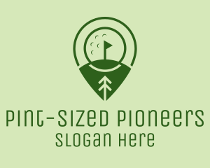 Golf Course Location  logo design