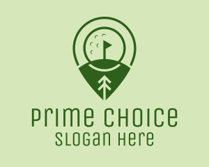 Golf Course Location  logo design