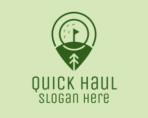 Golf Course Location  logo design