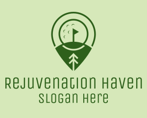 Golf Course Location  logo design