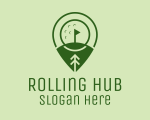 Golf Course Location  logo design