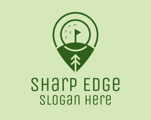 Golf Course Location  logo design