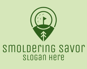 Golf Course Location  logo design