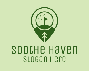 Golf Course Location  logo design