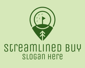 Golf Course Location  logo design