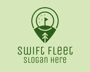 Golf Course Location  logo design