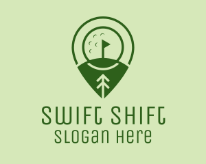 Golf Course Location  logo design