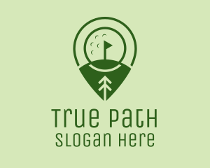 Golf Course Location  logo design