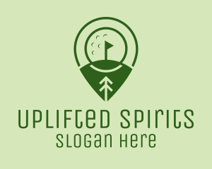 Golf Course Location  logo design