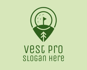 Golf Course Location  logo design